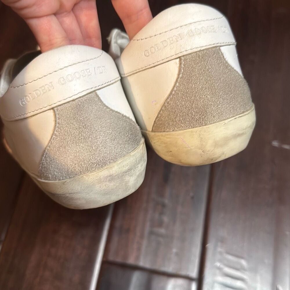 Golden Goose superstar White / Pink leather women's sneakers size 35 - Picture 6 of 9